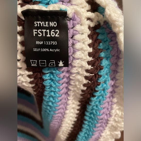 POL Crochet Spaghetti Strap Top Triangle Top - Picture 2 of 4